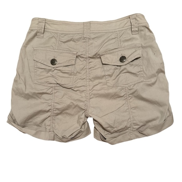 ROZ & ALI KHAKI SAFARI SHORTS - Picture 3 of 6